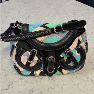 Emilio Pucci Multicolor Geometric Shoulder Bag